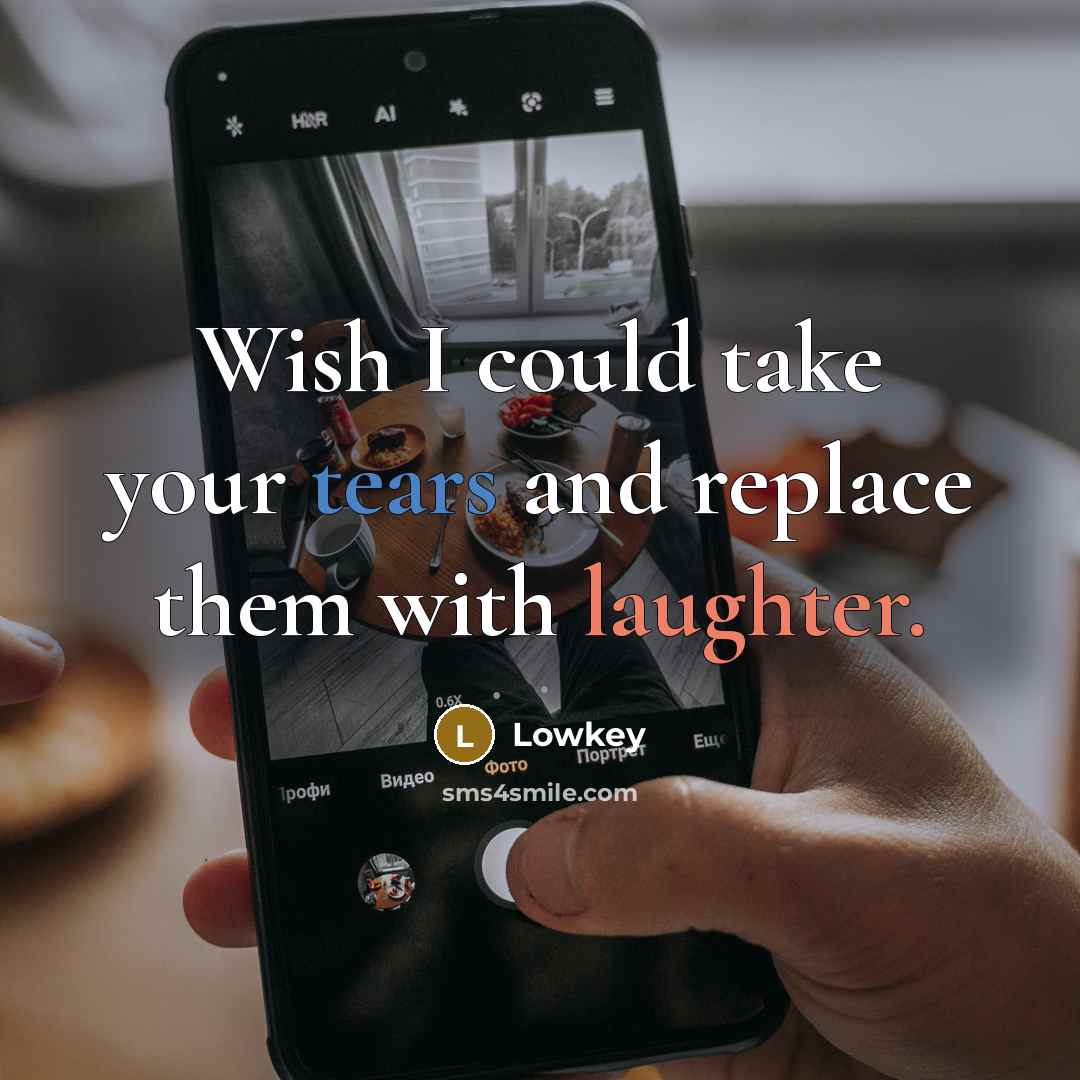 “Wish I could take your tears and replace them with laughter.” quote by Lowkey