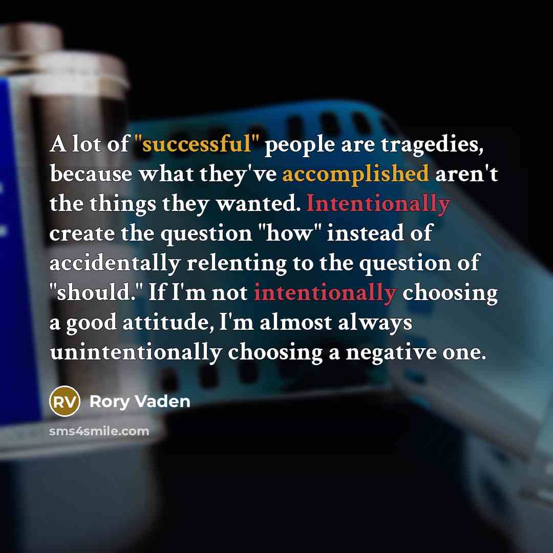 “A lot of "successful" people are tragedies, because what they've…” quote by Rory Vaden
