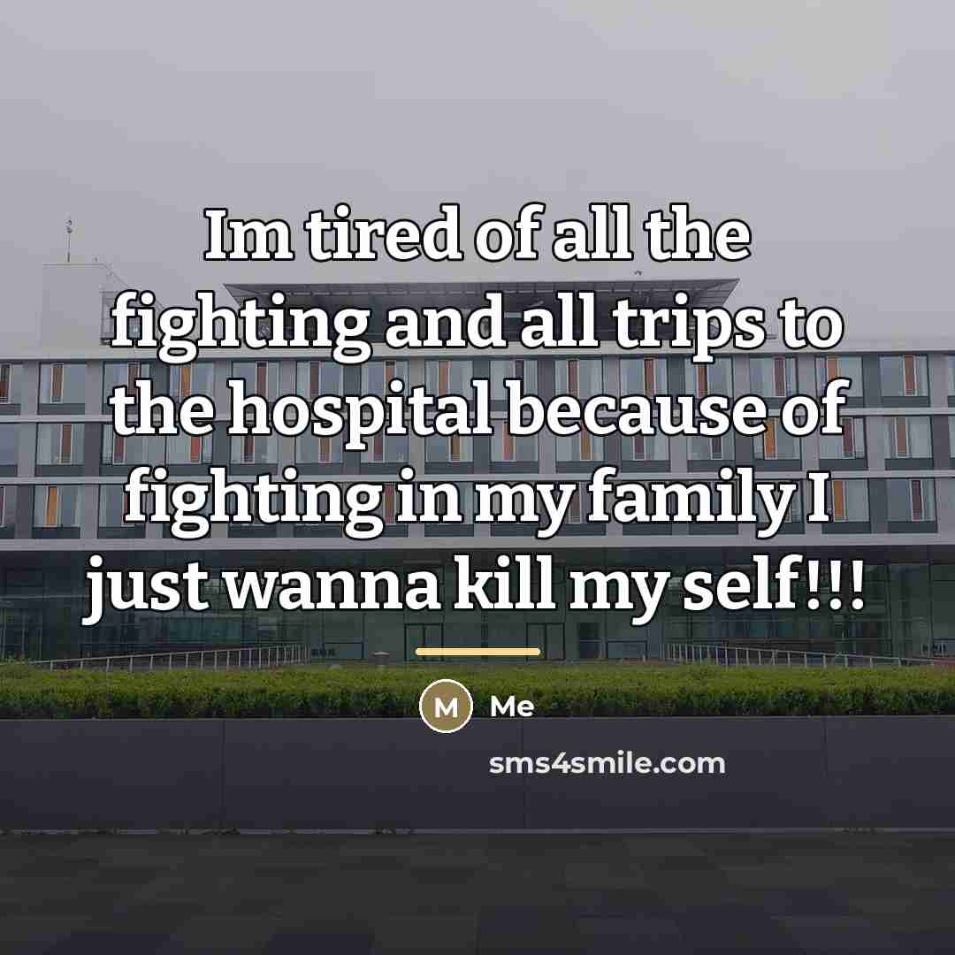 “Im tired of all the fighting and all trips to…” quote by Me