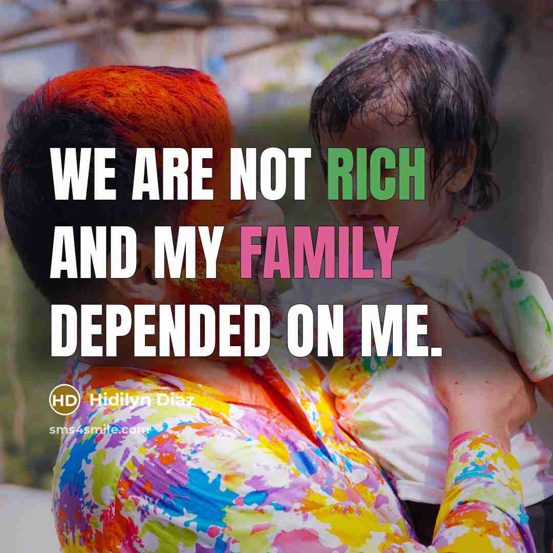 “We are not rich and my family depended on me.…” quote by Hidilyn Diaz