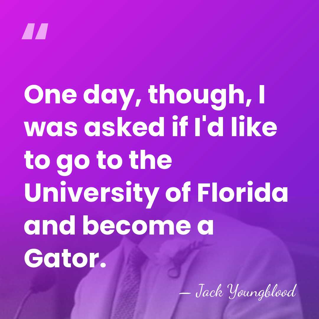 One day, though, I was asked if I'd like to go to&hellip; - Jack Youngblood