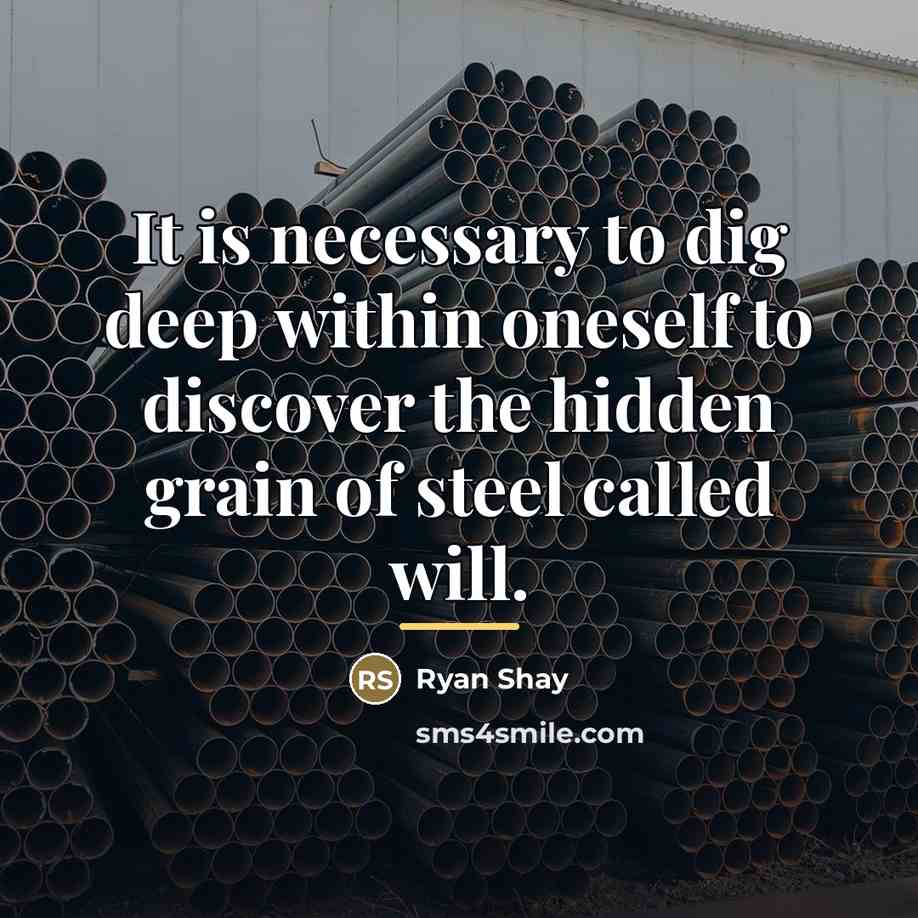 “It is necessary to dig deep within oneself to discover…” quote by Ryan Shay