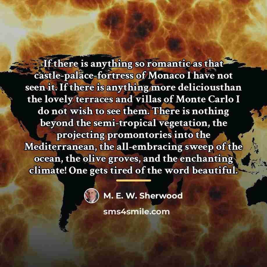 “If there is anything so romantic as that castle-palace-fortress of…” quote by M. E. W. Sherwood