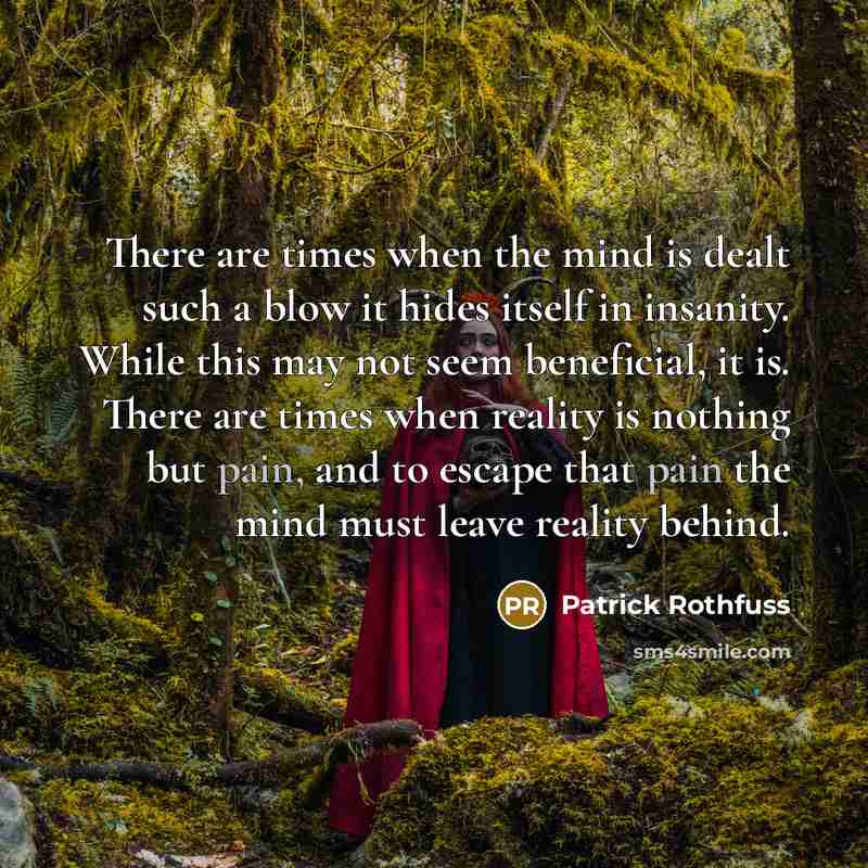 “There are times when the mind is dealt such a…” quote by Patrick Rothfuss