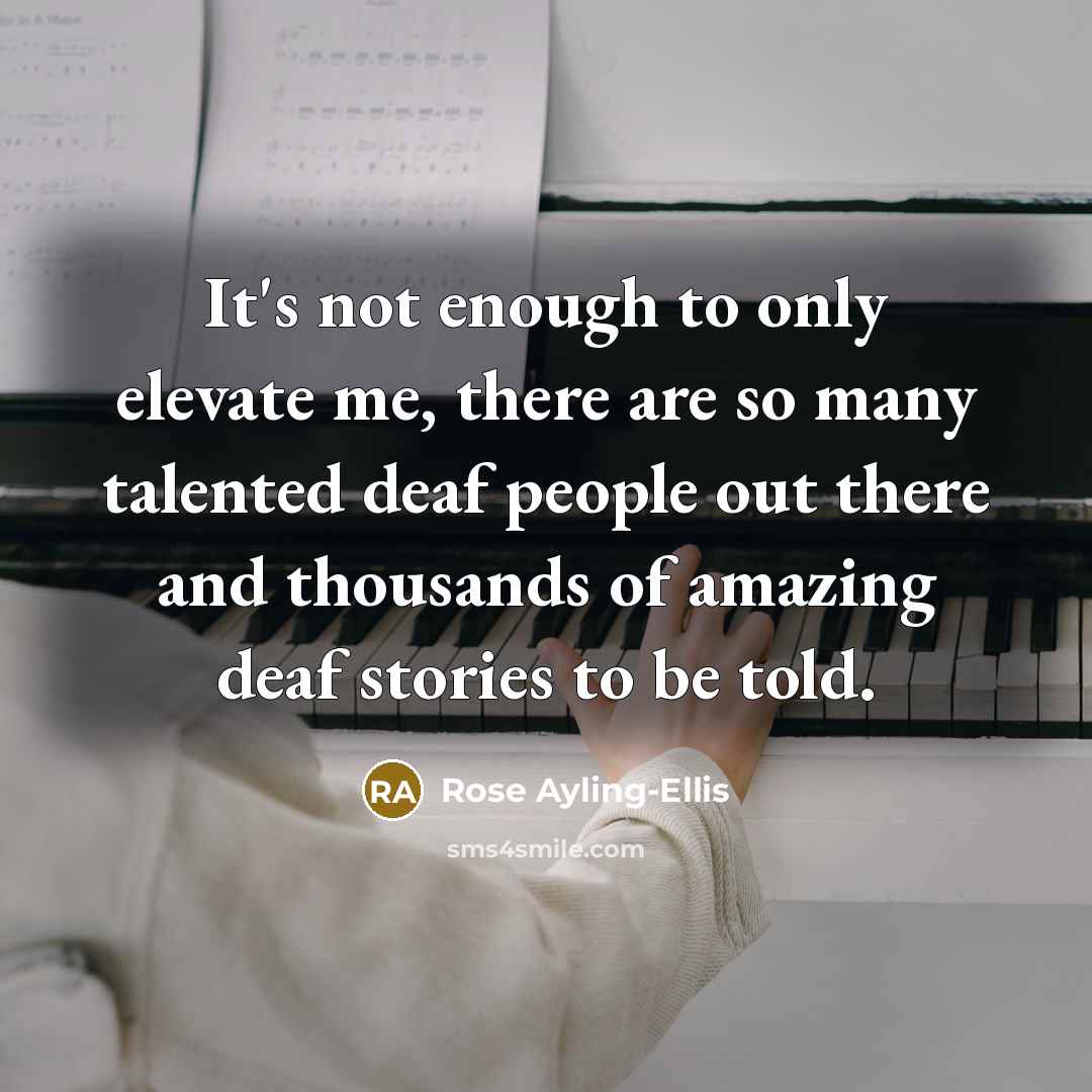 “It's not enough to only elevate me, there are so…” quote by Rose Ayling-Ellis