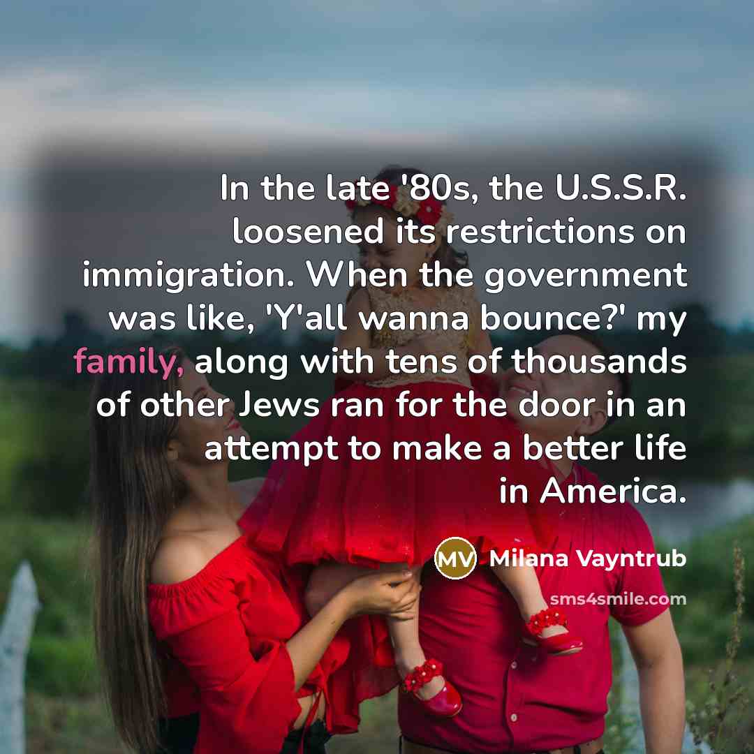 “In the late '80s, the U.S.S.R. loosened its restrictions on…” quote by Milana Vayntrub