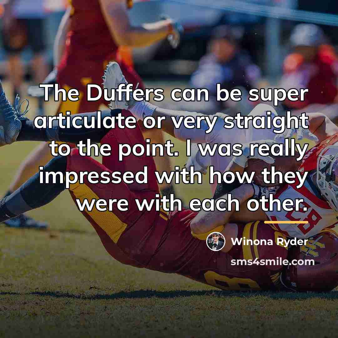 “The Duffers can be super articulate or very straight to…” quote by Winona Ryder