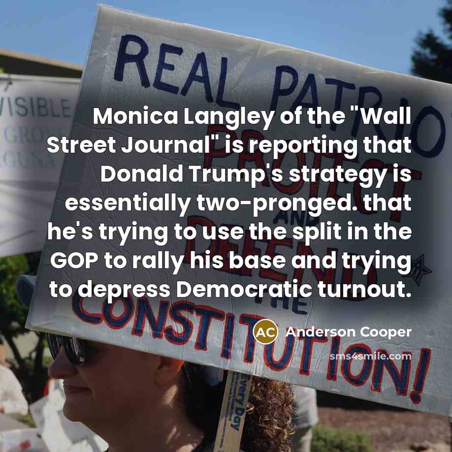 “Monica Langley of the "Wall Street Journal" is reporting that…” quote by Anderson Cooper