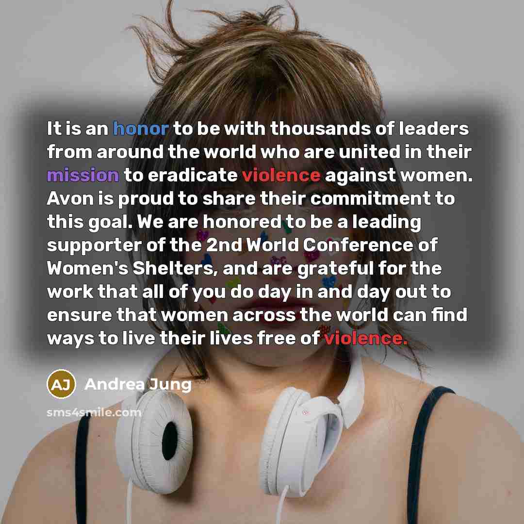 “It is an honor to be with thousands of leaders…” quote by Andrea Jung