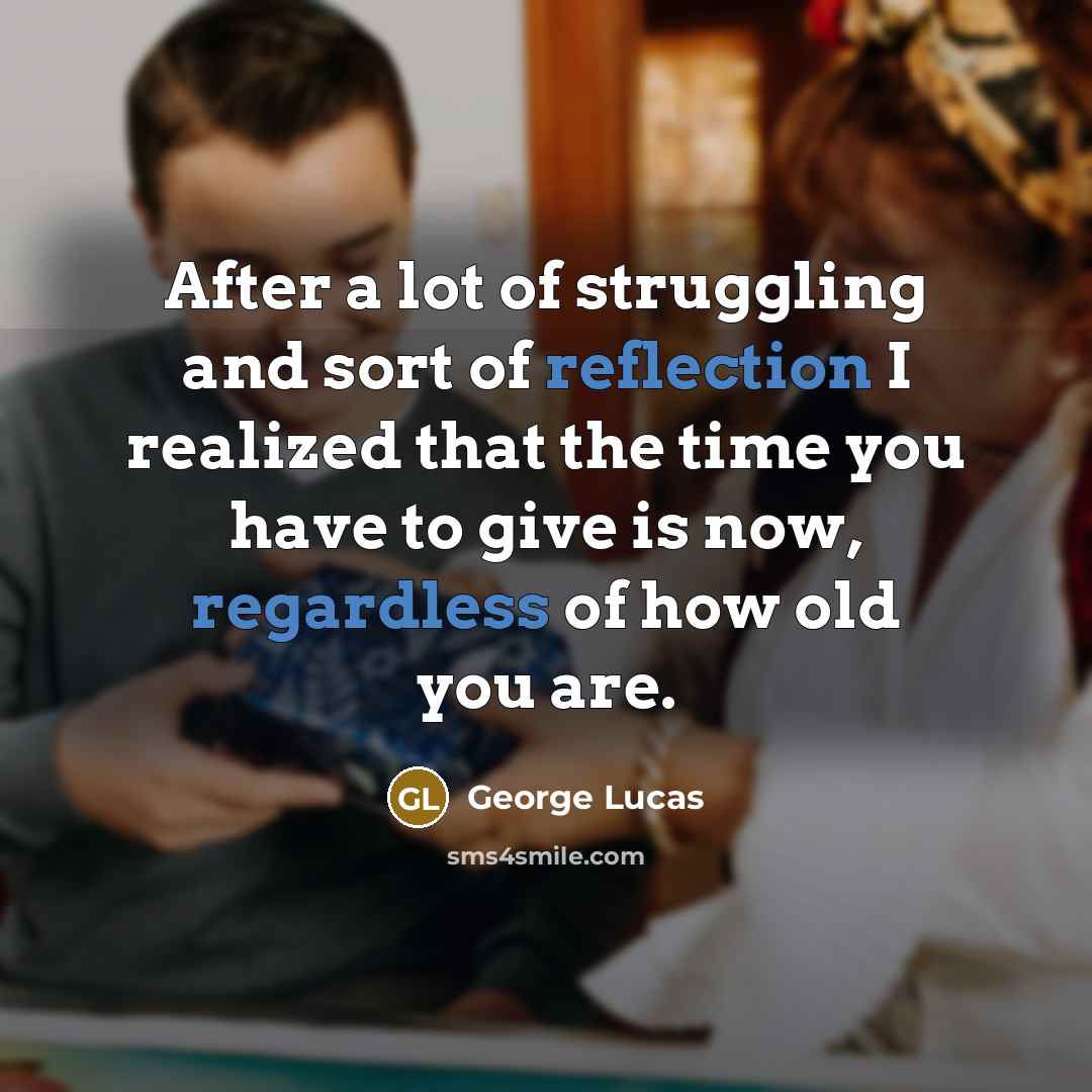 “After a lot of struggling and sort of reflection I…” quote by George Lucas