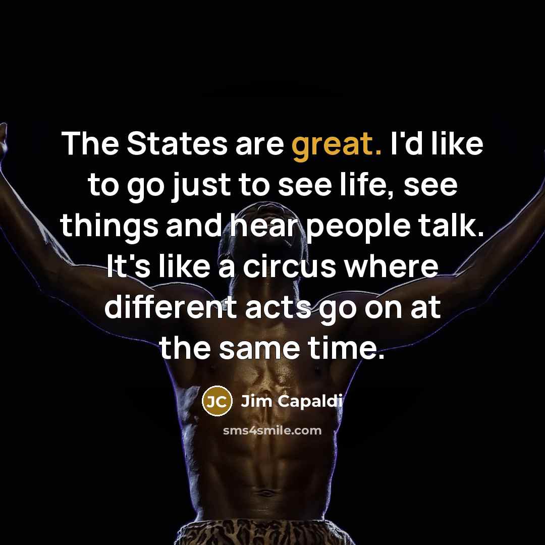 “The States are great. I'd like to go just to…” quote by Jim Capaldi