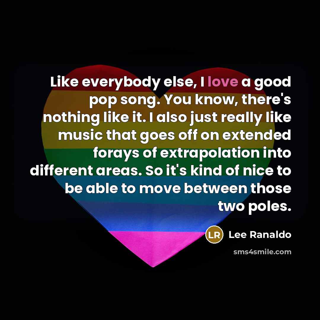 “Like everybody else, I love a good pop song. You…” quote by Lee Ranaldo