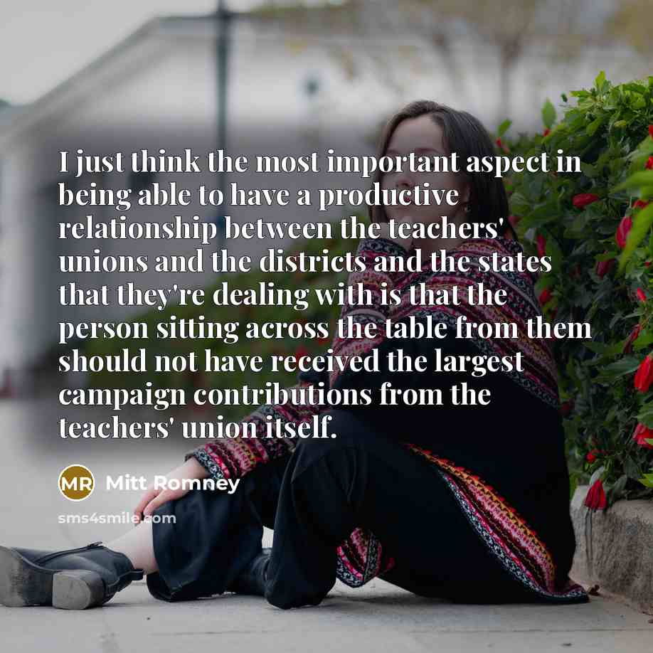“I just think the most important aspect in being able…” quote by Mitt Romney