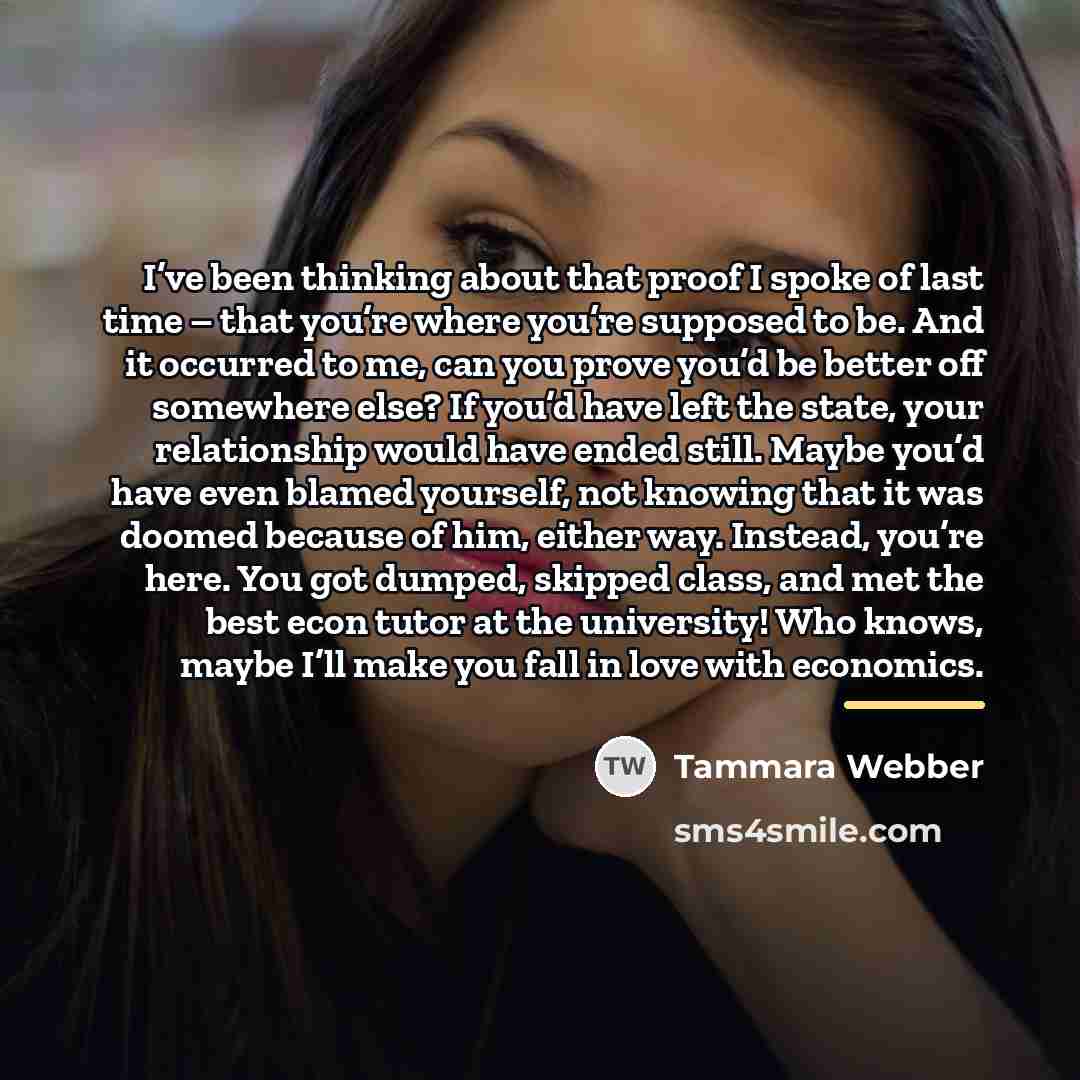 “I’ve been thinking about that proof I spoke of last…” quote by Tammara Webber