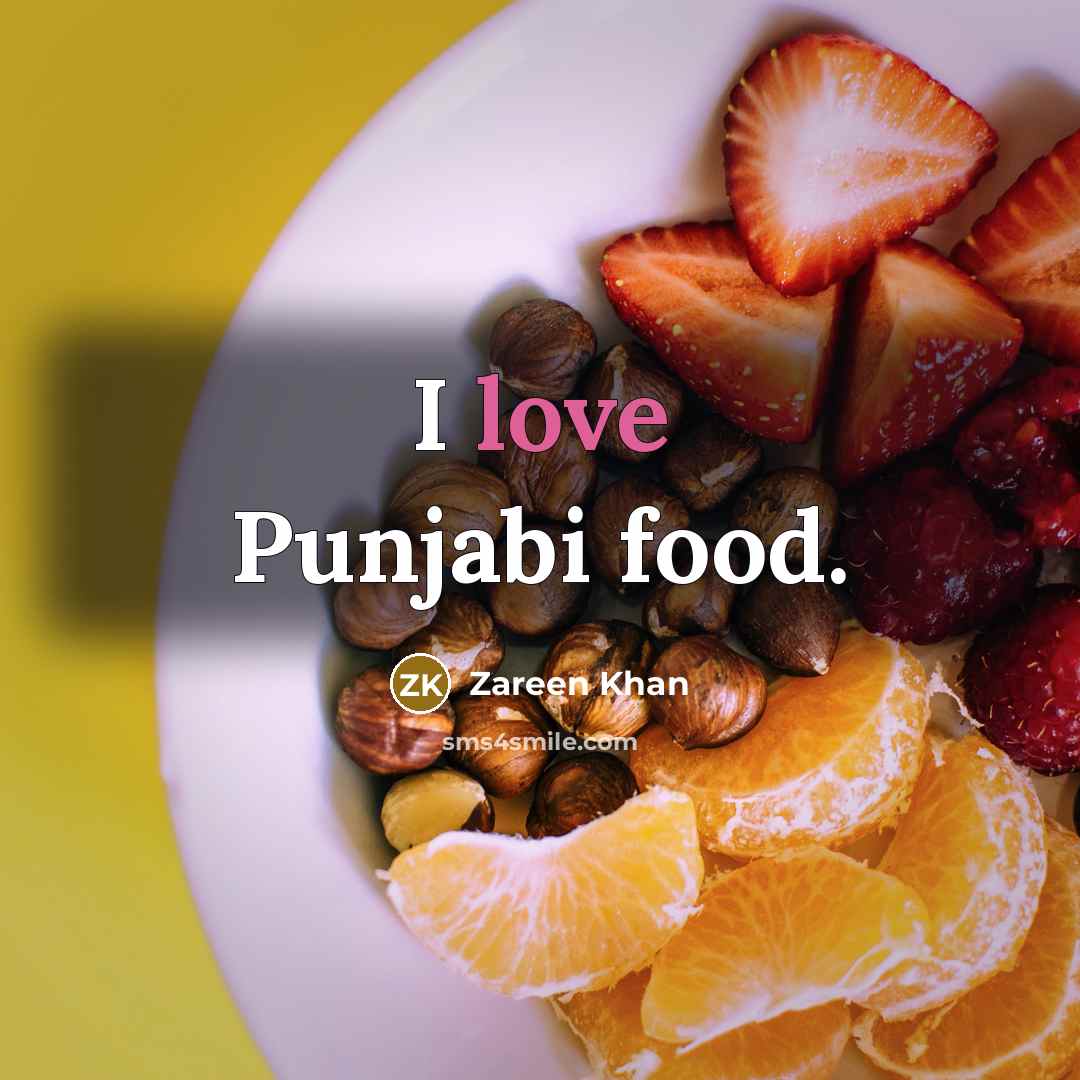“I love Punjabi food.…” quote by Zareen Khan