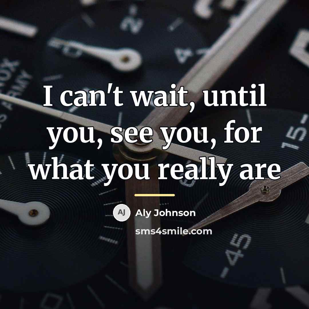 “I can't wait, until you, see you, for what you…” quote by Aly Johnson