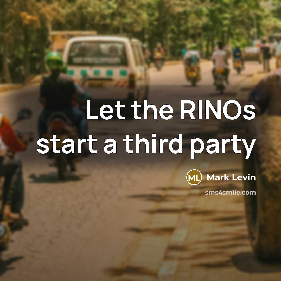 “Let the RINOs start a third party…” quote by Mark Levin