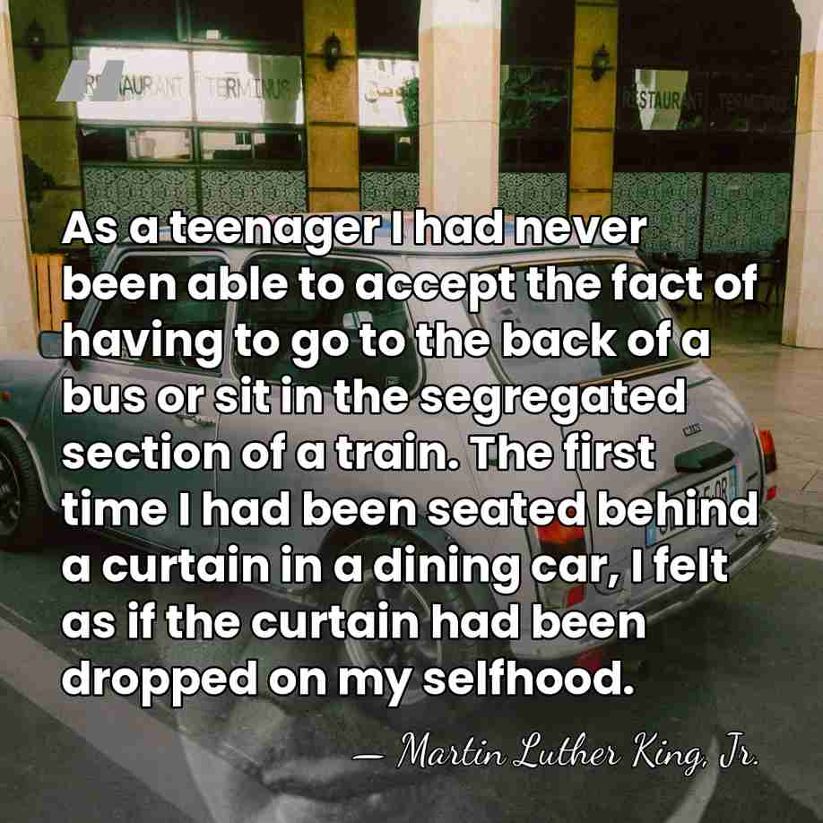 As a teenager I had never been able to accept the fact&hellip; - Martin Luther King, Jr.
