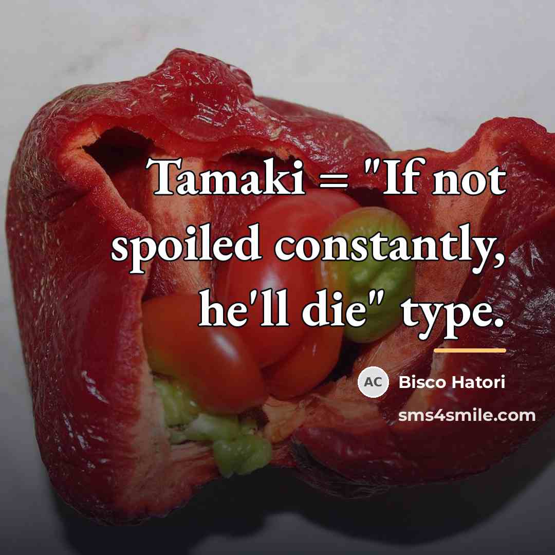 “Tamaki = "If not spoiled constantly, he'll die" type.…” quote by Bisco Hatori