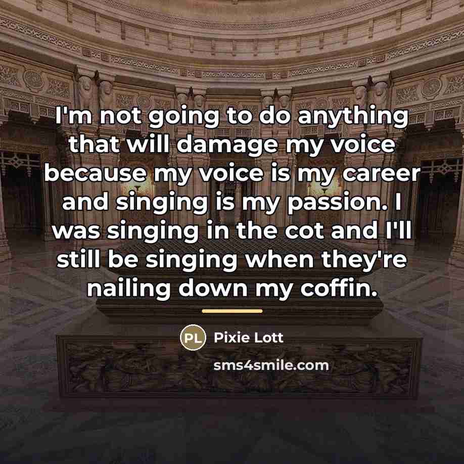 “I'm not going to do anything that will damage my…” quote by Pixie Lott