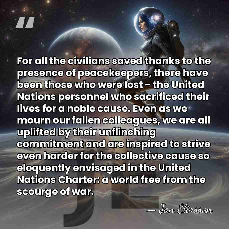 For all the civilians saved thanks to the presence of peacekeepers, there&hellip; - Jan Eliasson