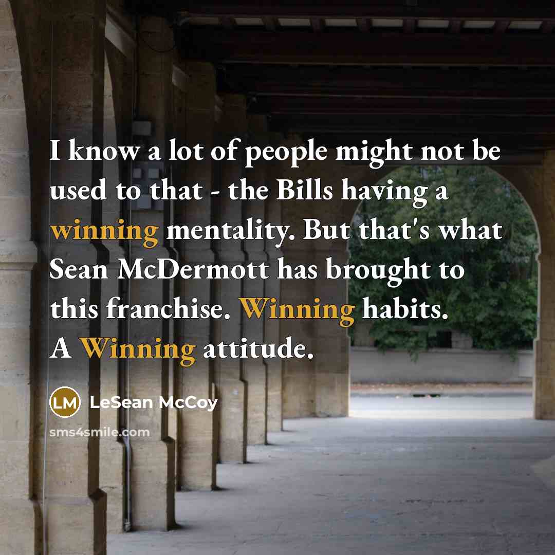 “I know a lot of people might not be used…” quote by LeSean McCoy