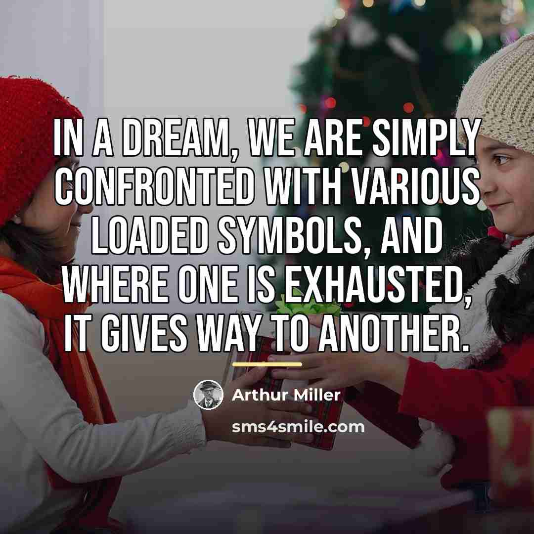 “In a dream, we are simply confronted with various loaded…” quote by Arthur Miller