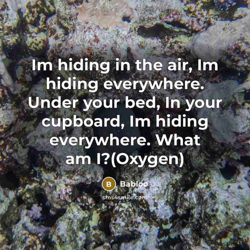 “Im hiding in the air, Im hiding everywhere. Under your…” quote by Babloo