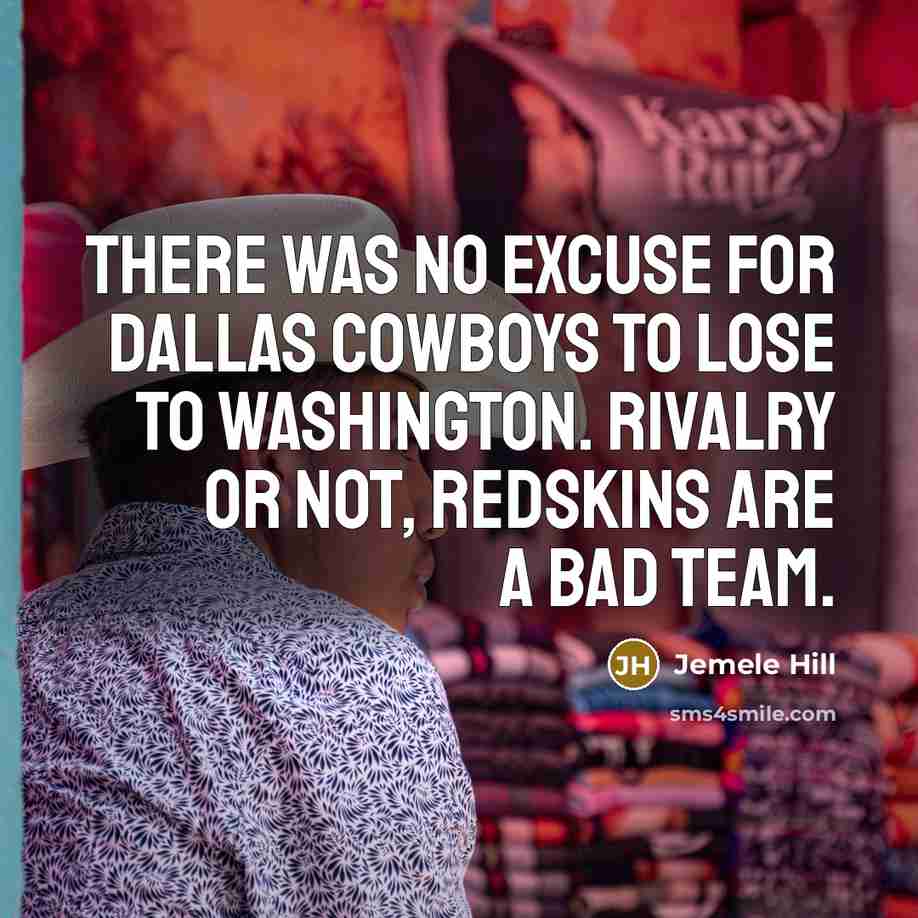 “There was no excuse for Dallas Cowboys to lose to…” quote by Jemele Hill