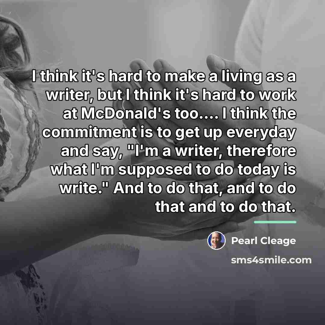 “I think it's hard to make a living as a…” quote by Pearl Cleage