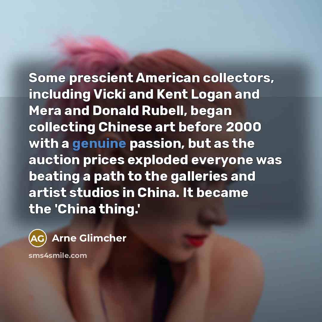 “Some prescient American collectors, including Vicki and Kent Logan and…” quote by Arne Glimcher