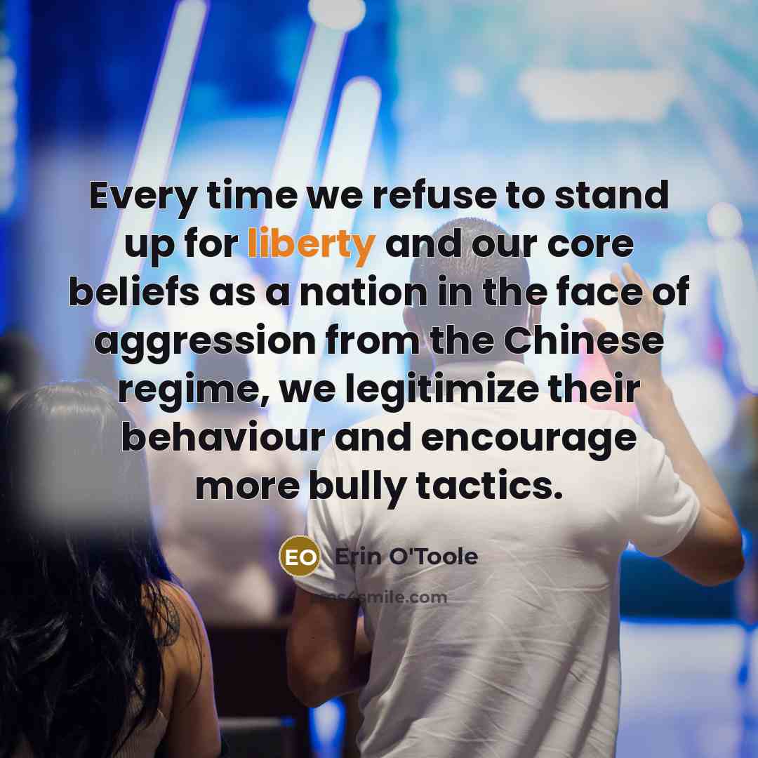 “Every time we refuse to stand up for liberty and…” quote by Erin O'Toole