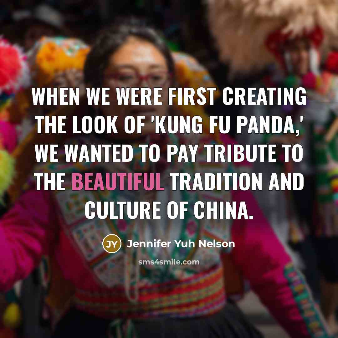 “When we were first creating the look of 'Kung Fu…” quote by Jennifer Yuh Nelson