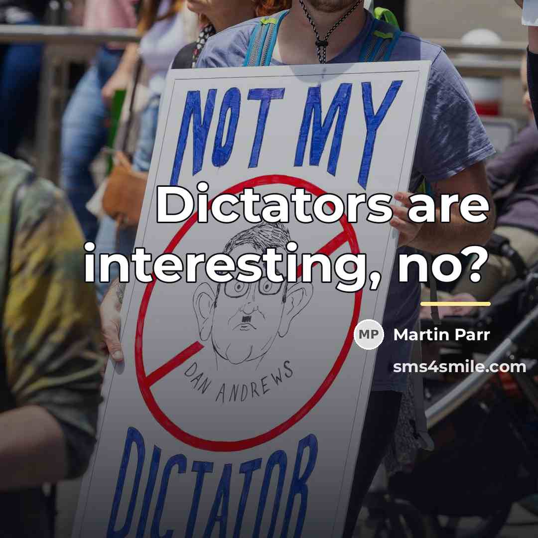 “Dictators are interesting, no?…” quote by Martin Parr