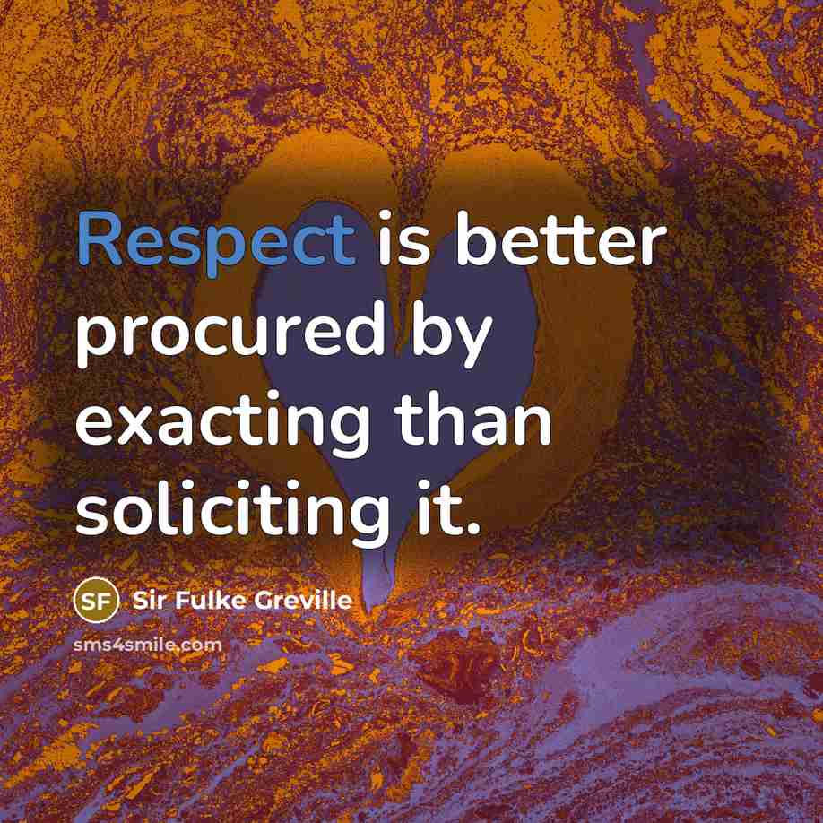“Respect is better procured by exacting than soliciting it.…” quote by Sir Fulke Greville