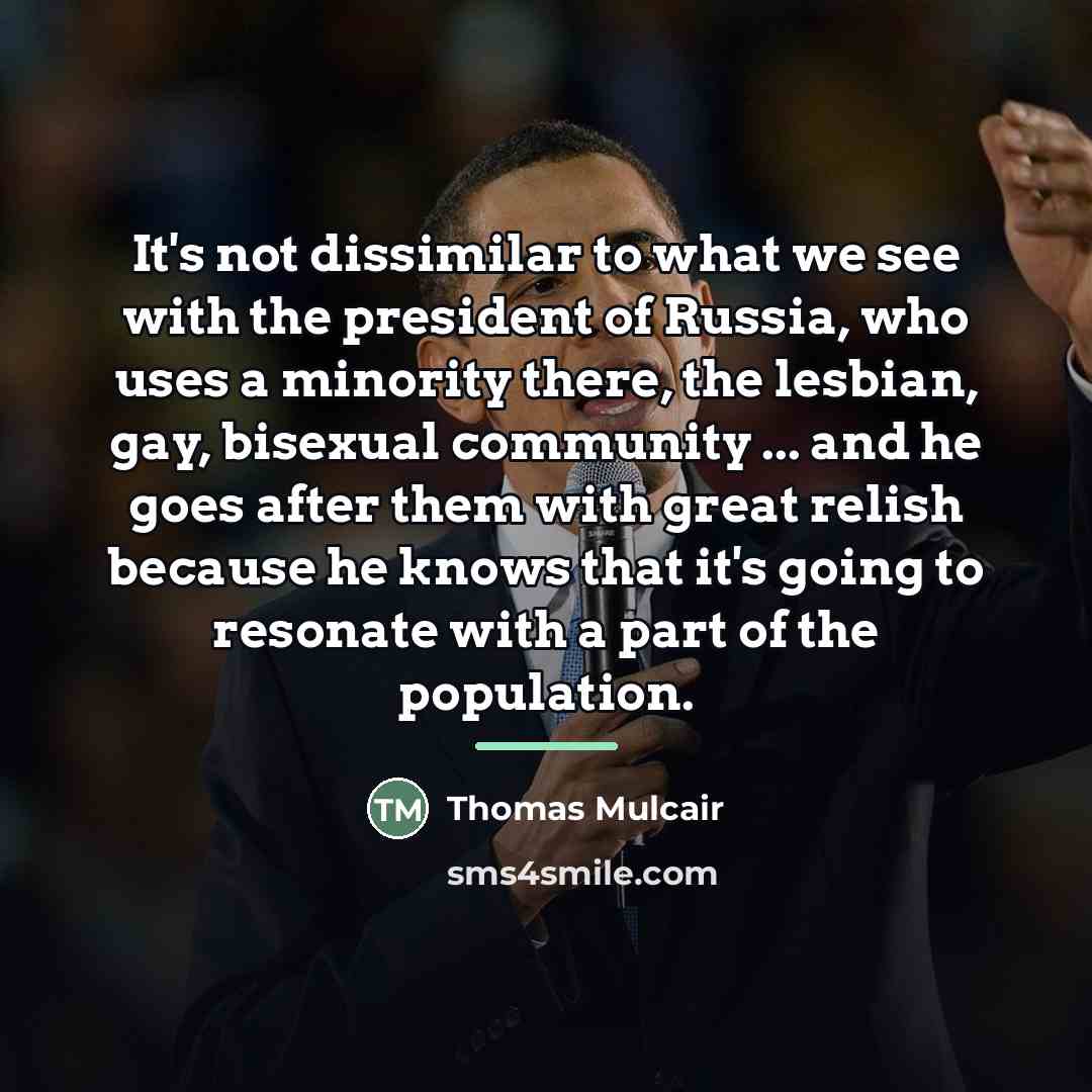 “It's not dissimilar to what we see with the president…” quote by Thomas Mulcair