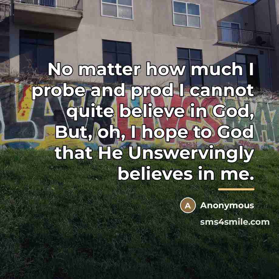 “No matter how much I probe and prod I cannot…” quote by Anonymous