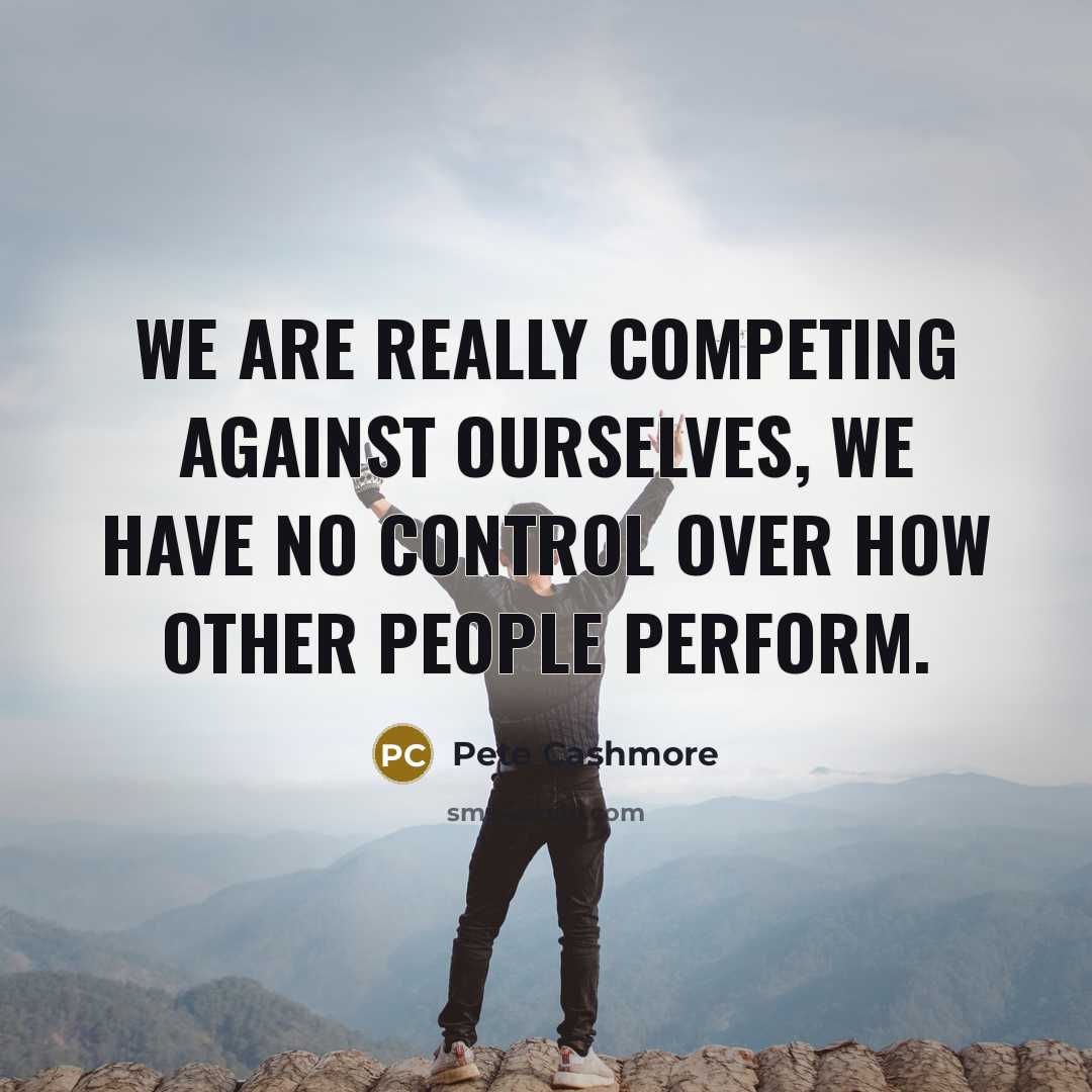 “We are really competing against ourselves, we have no control…” quote by Pete Cashmore