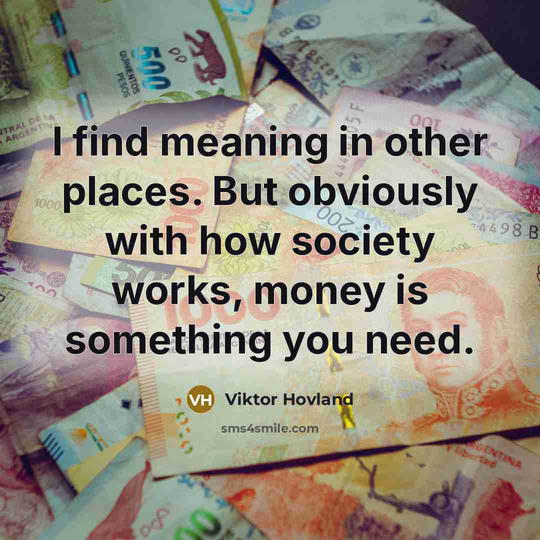 “I find meaning in other places. But obviously with how…” quote by Viktor Hovland