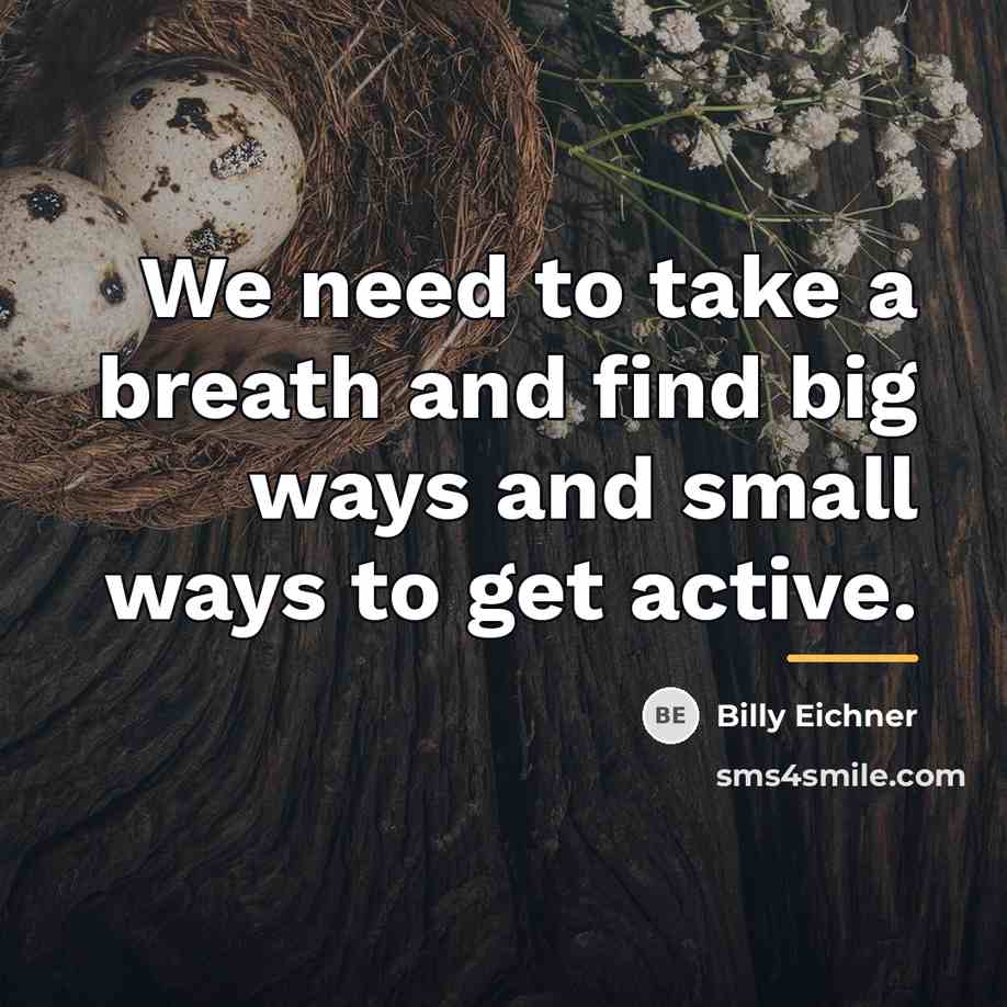 “We need to take a breath and find big ways…” quote by Billy Eichner