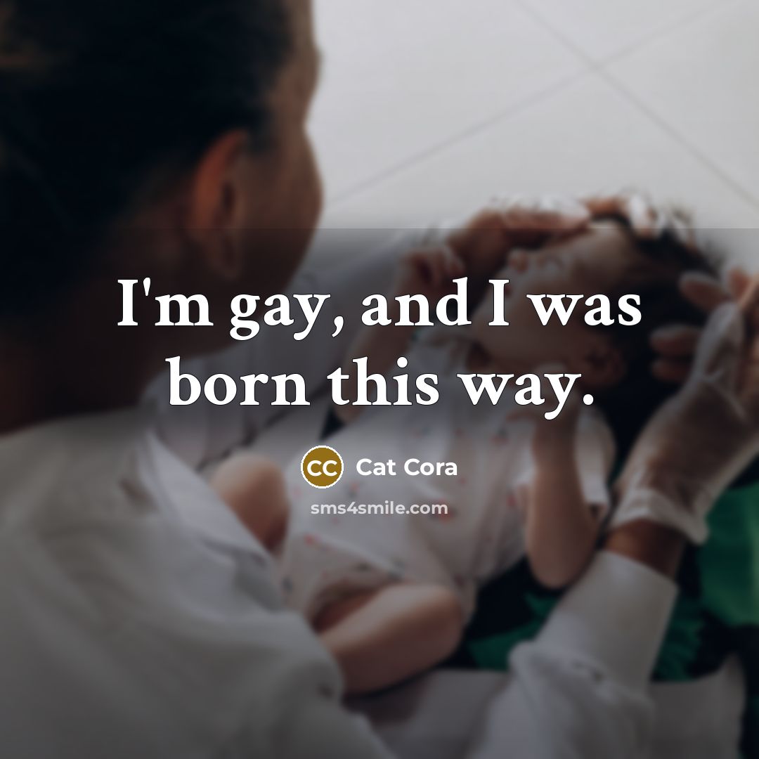 “I'm gay, and I was born this way.…” quote by Cat Cora