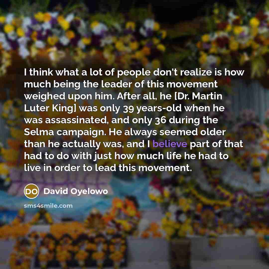 “I think what a lot of people don't realize is…” quote by David Oyelowo