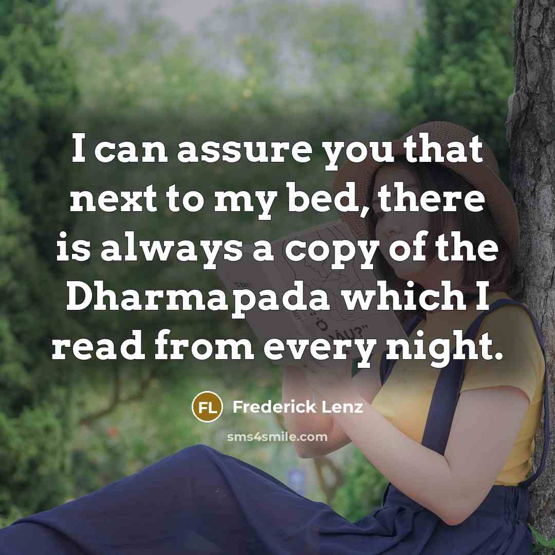 “I can assure you that next to my bed, there…” quote by Frederick Lenz