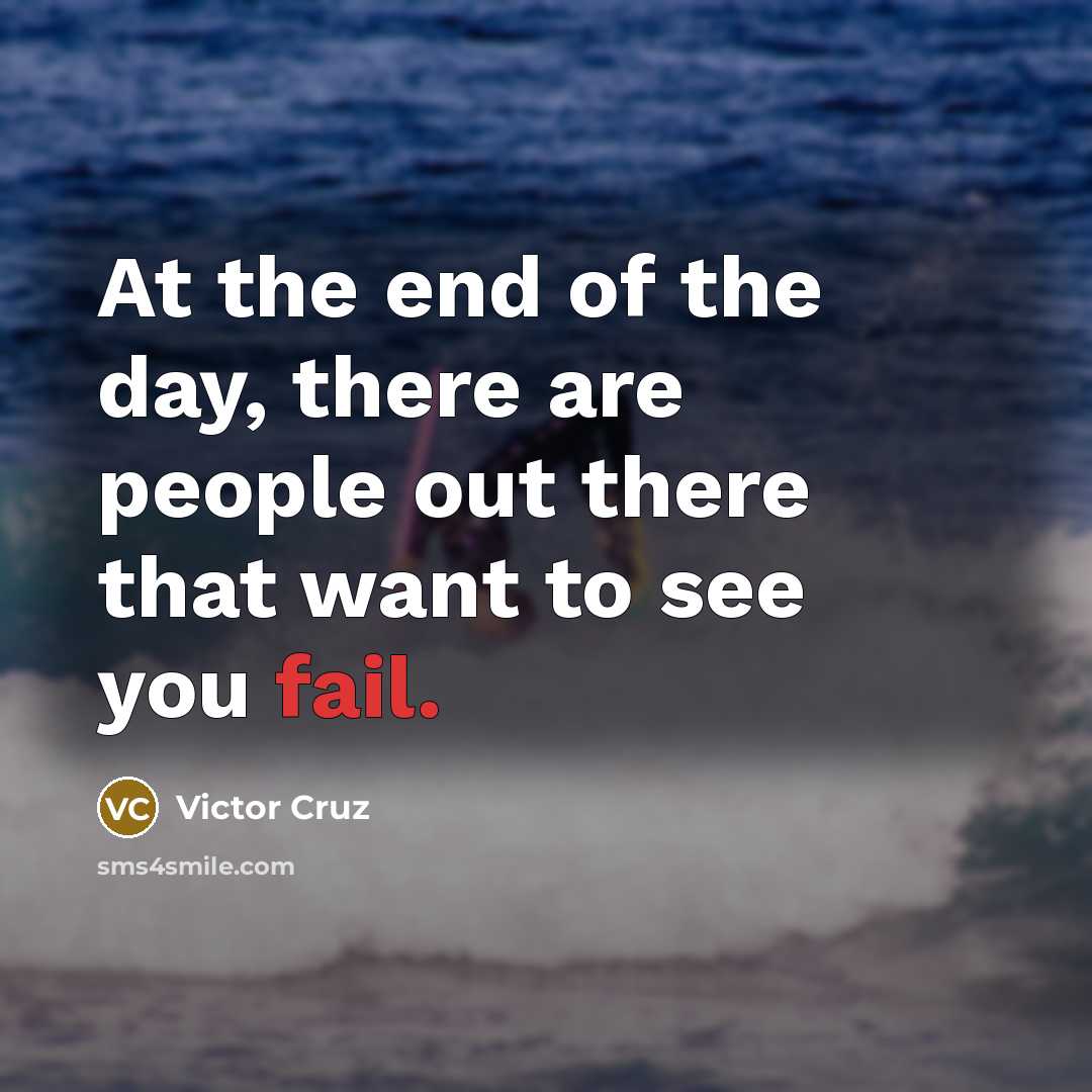 “At the end of the day, there are people out…” quote by Victor Cruz
