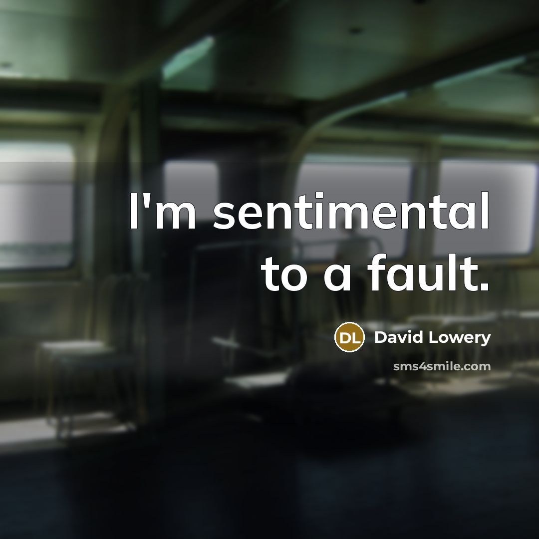“I'm sentimental to a fault.…” quote by David Lowery
