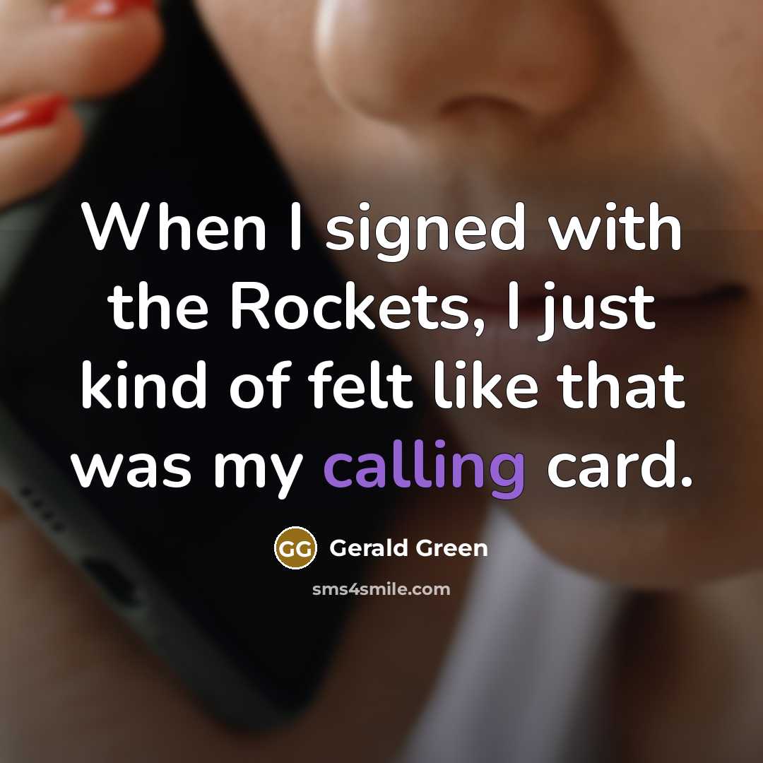 “When I signed with the Rockets, I just kind of…” quote by Gerald Green