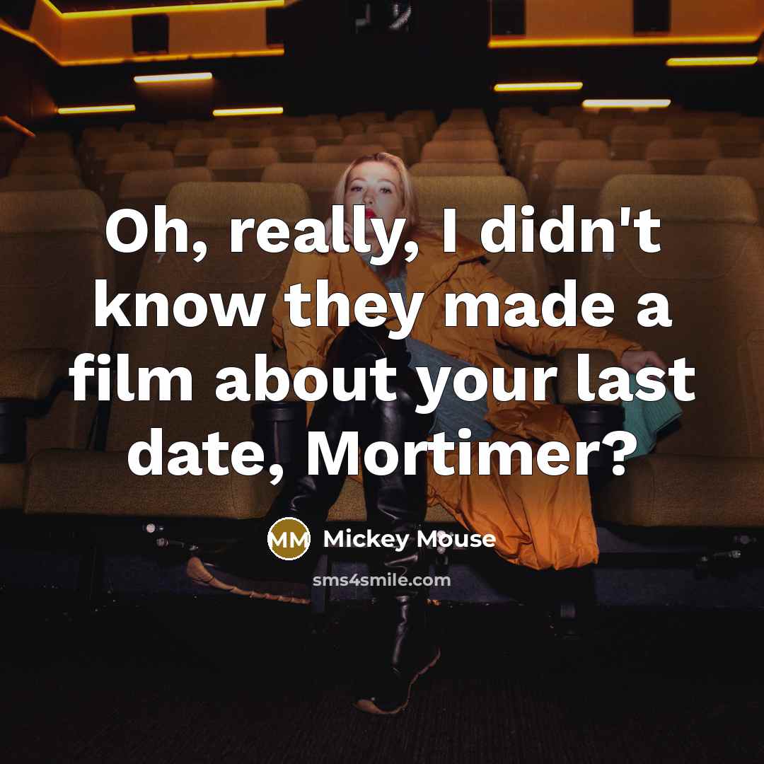 “Oh, really, I didn't know they made a film about…” quote by Mickey Mouse
