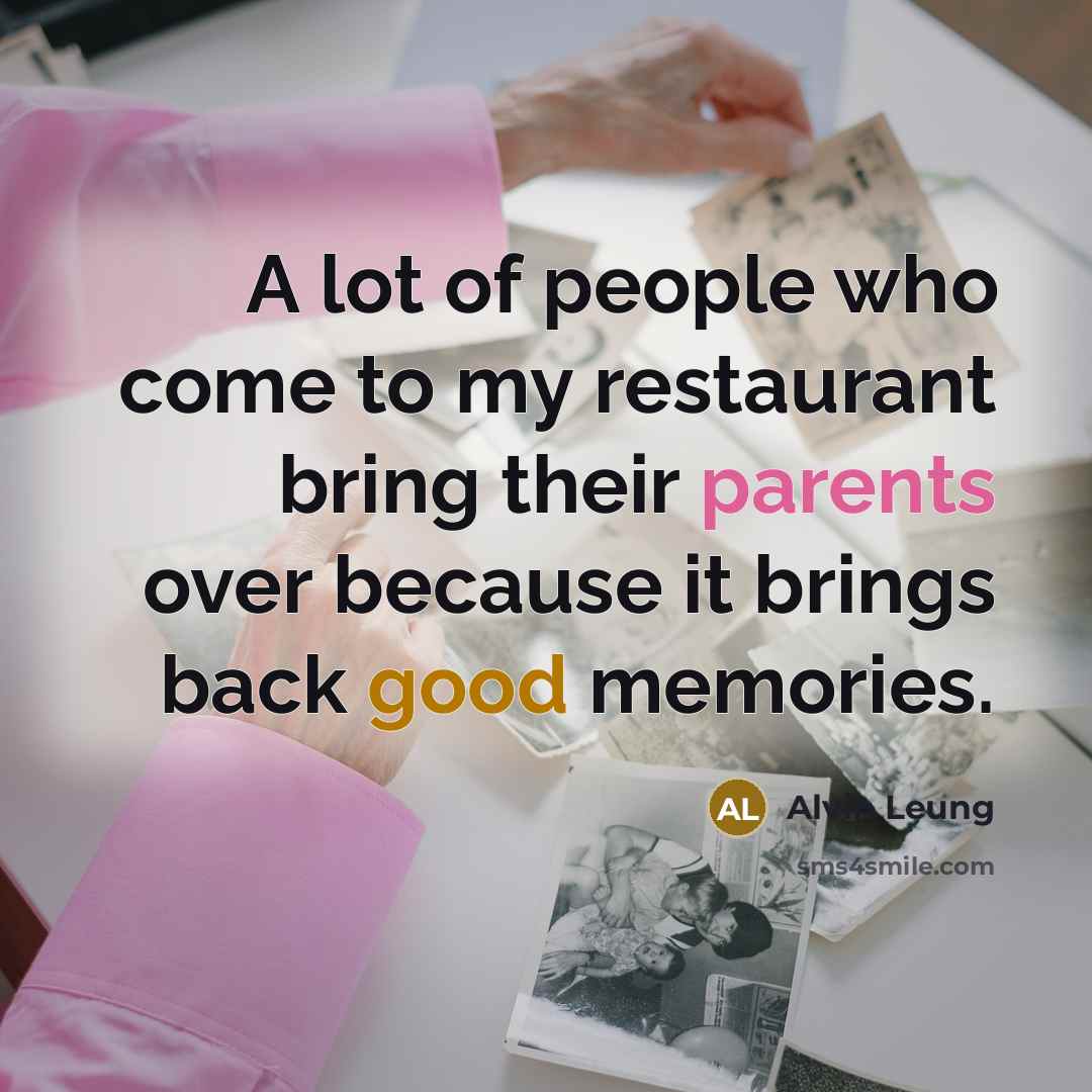 “A lot of people who come to my restaurant bring…” quote by Alvin Leung