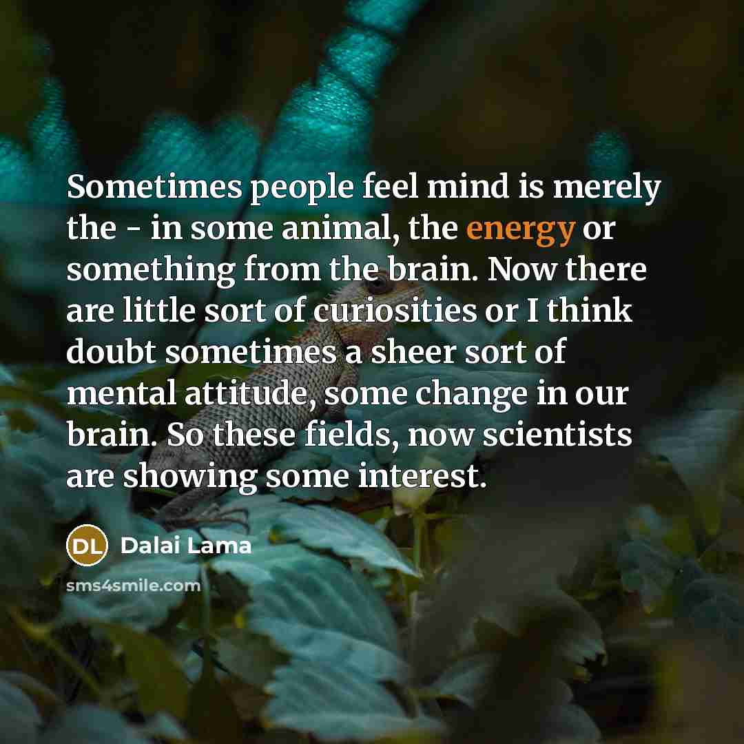 “Sometimes people feel mind is merely the - in some…” quote by Dalai Lama