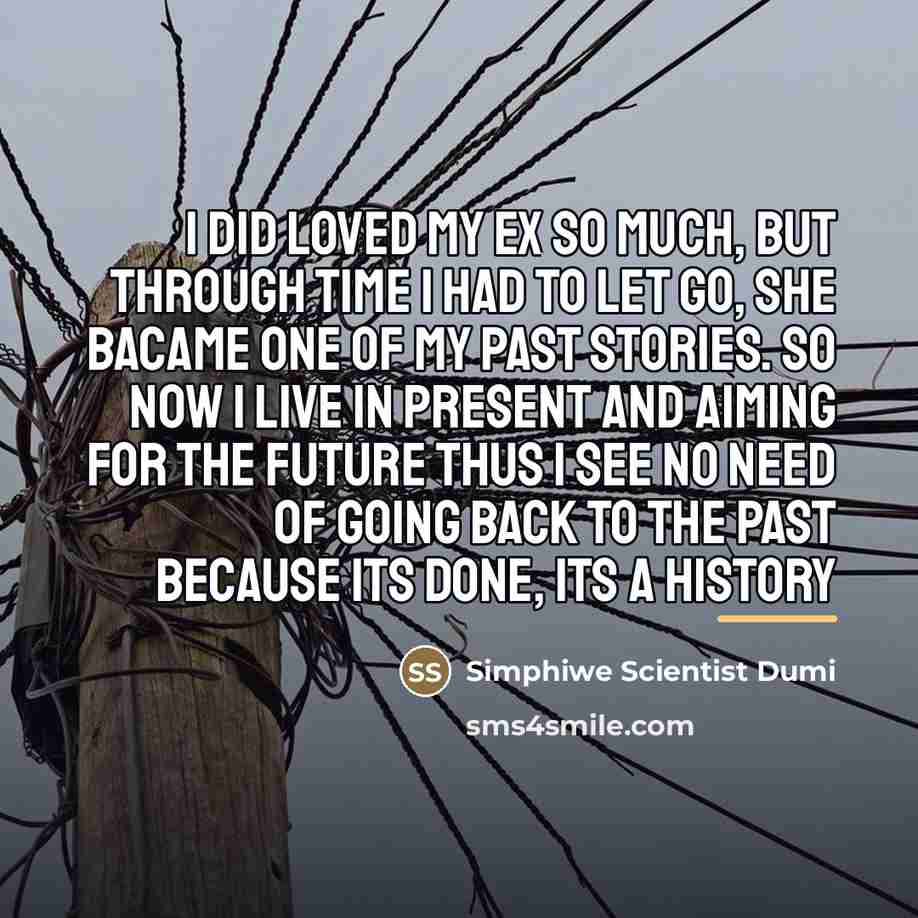 “I did loved my ex so much, but through time…” quote by Simphiwe Scientist Dumi